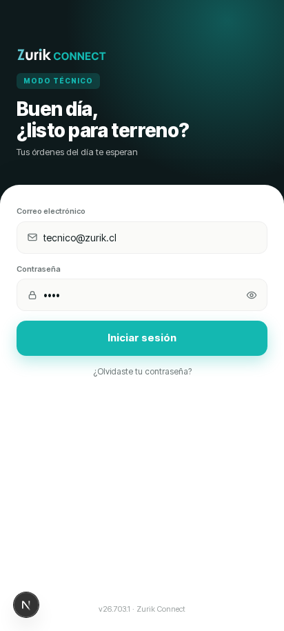 Ingreso — MODO TÉCNICO